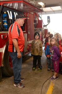 fireprevention_9106 EVFD member Duane Miller talked to kids about fire prevention. E-R photo