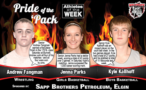 aotw-andrewjennakyle-sapp-online Andrew Fangman, Jenna Parks and Kyle Kallhoff.