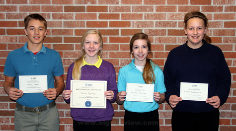 hunter-faith-marissa-alyssa Hunter Charf, Faith Kinney, Marissa Preister and Allyssa Burenheide.