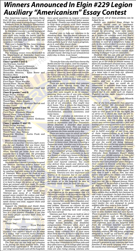 elgin-legion-aux-americanism Elgin American Legion Auxiliary Americanism Essays