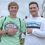 dale-mackel-ryan-pelster_0278-2-col-color Ryan Pelster (l) has been eyeing Dale Mackel's two mile record throughout his career. Photo submitted